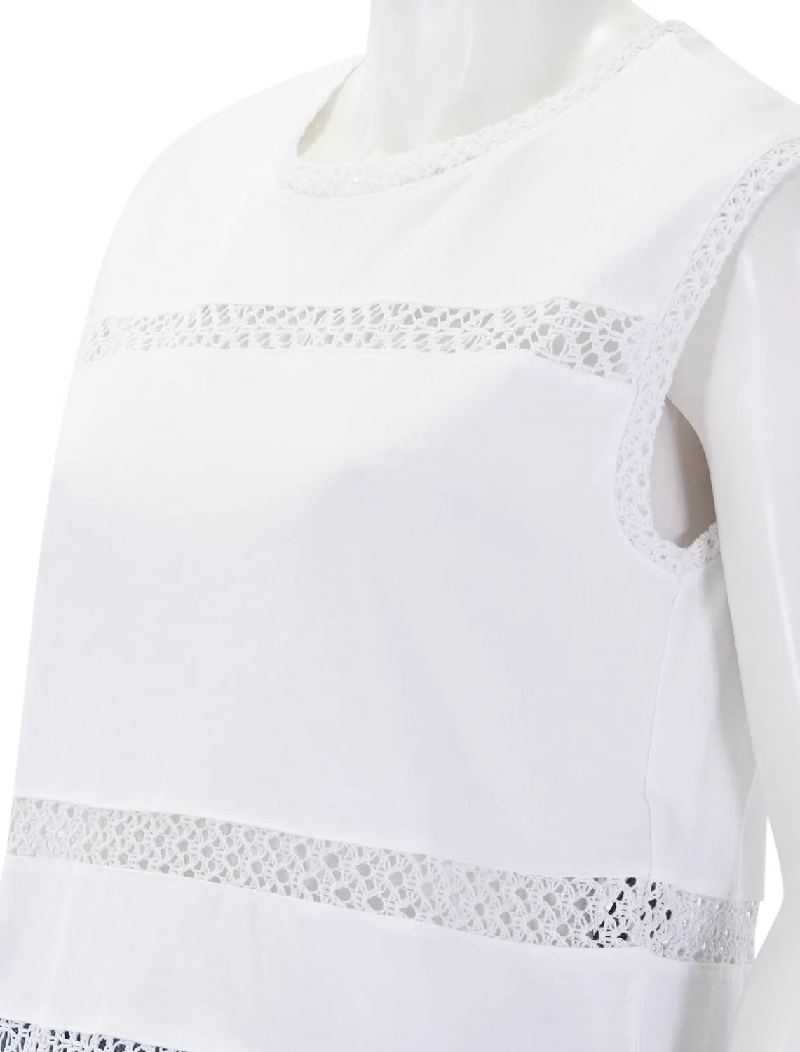 rosie muscle tank in white - Image 3