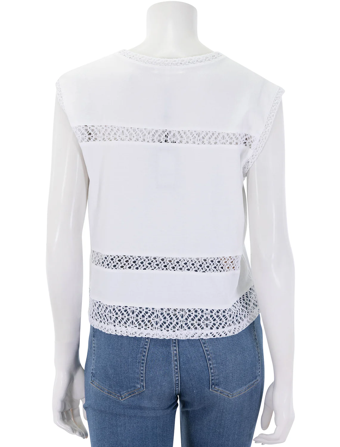 rosie muscle tank in white - Image 5