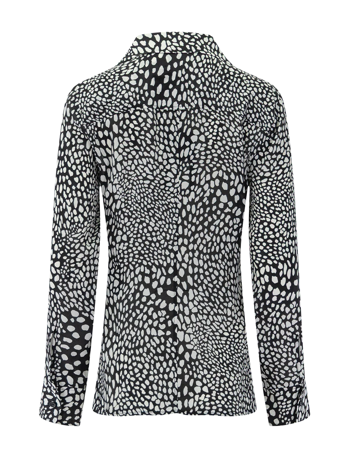 sade printed blouse in black leopard - Image 2