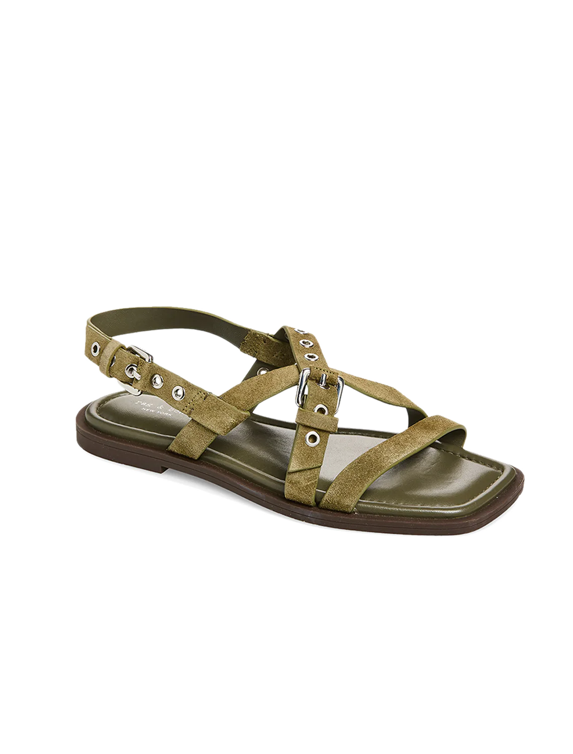 harlow sandal in olive suede