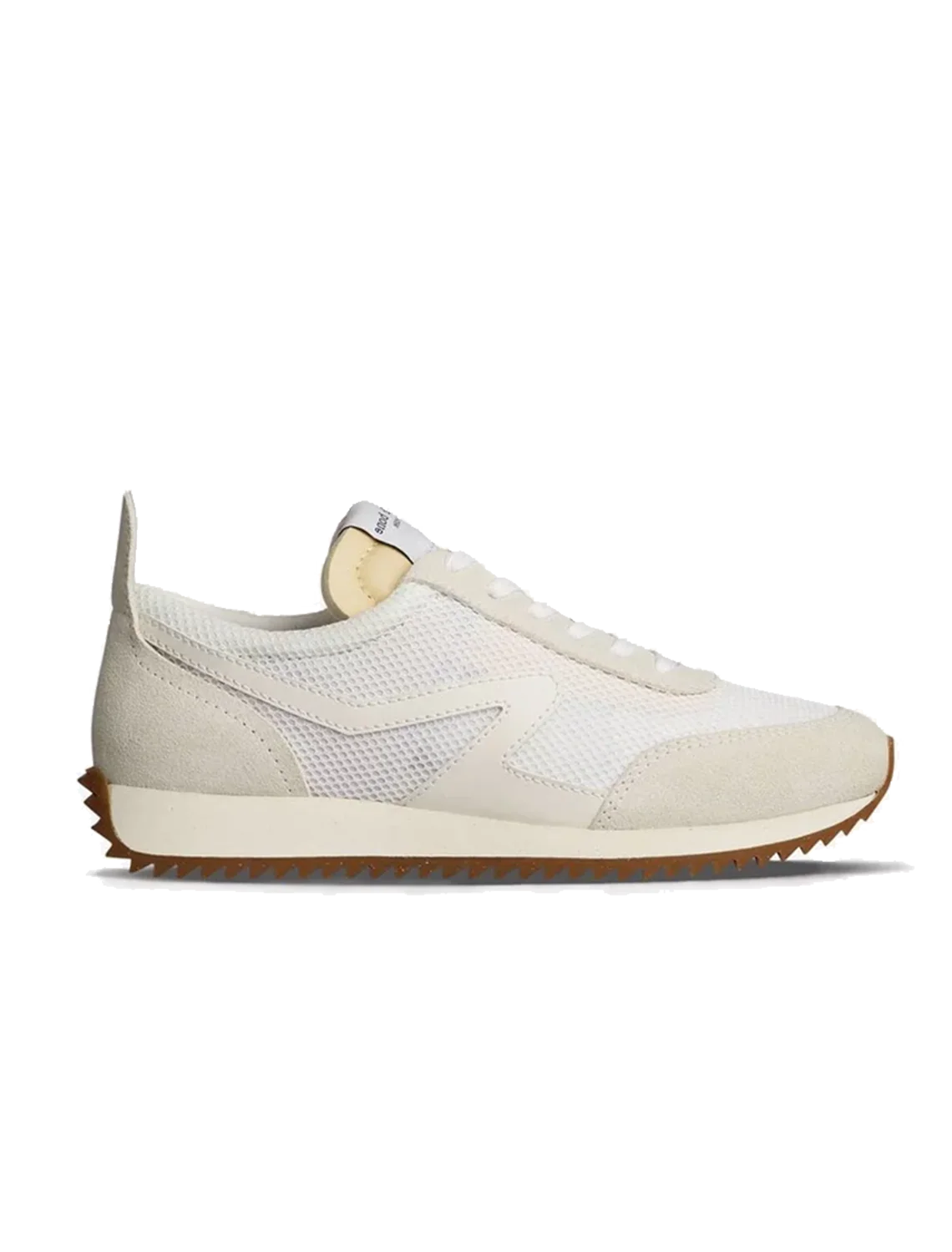 retro runner mesh sneaker in offwhite - Image 3