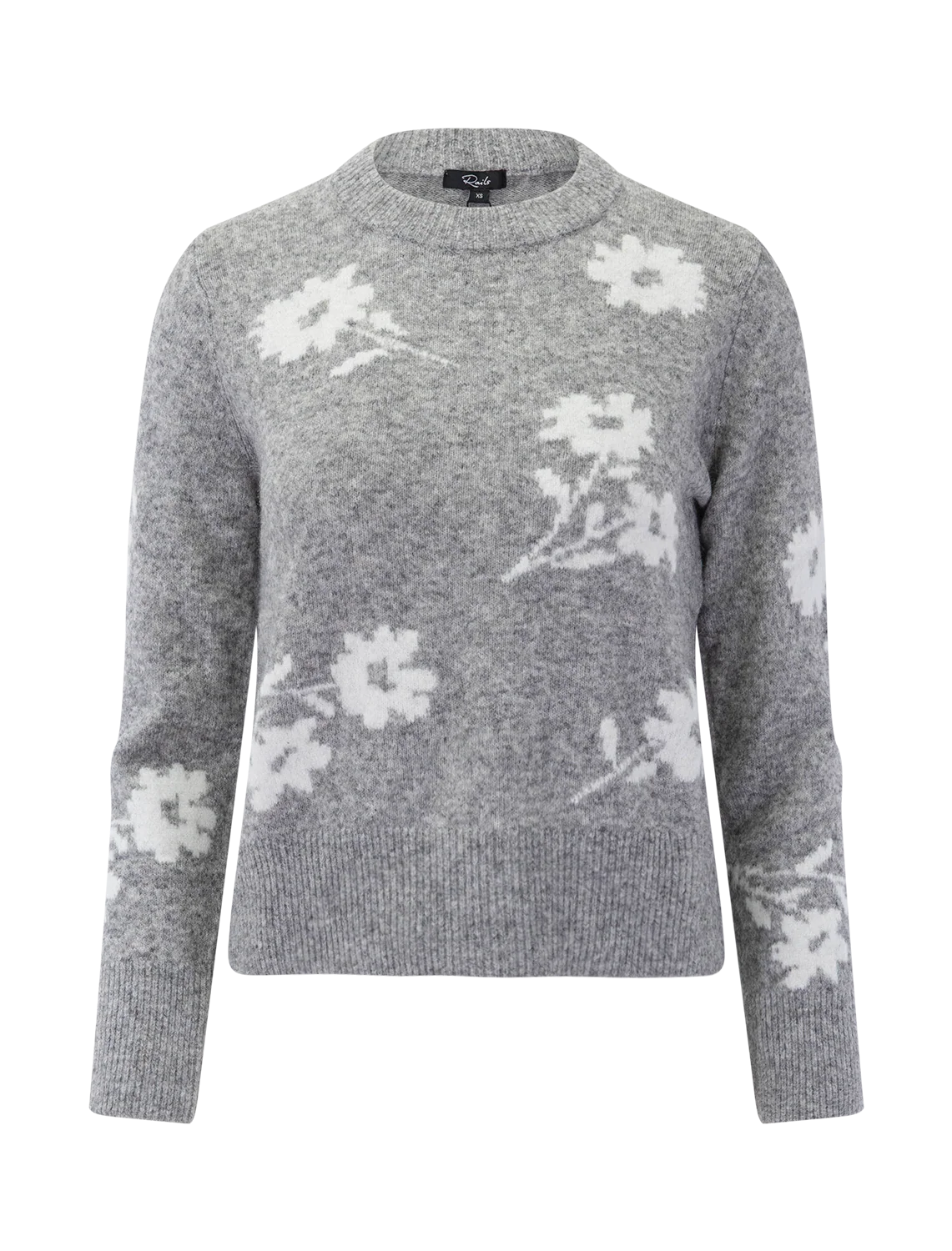 anise sweater in winter heather floral
