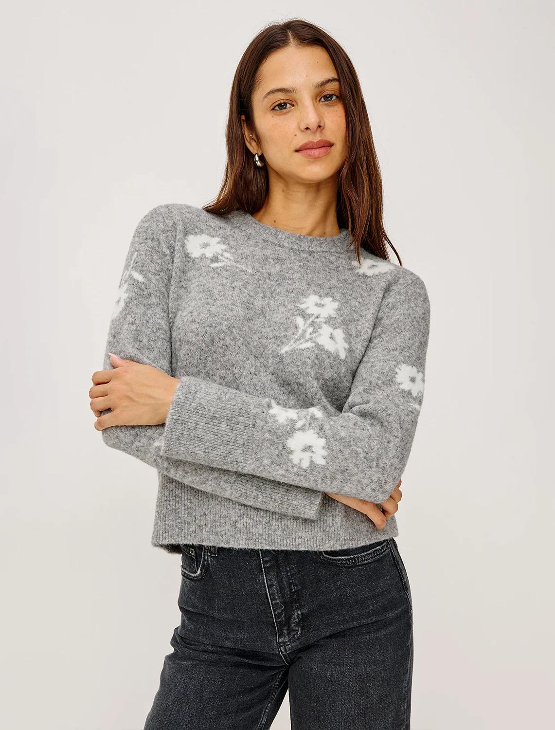 anise sweater in winter heather floral - Image 2