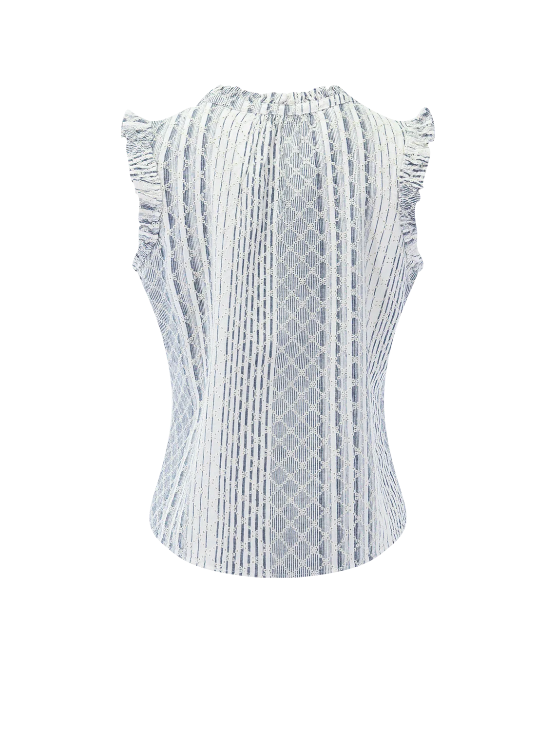 arlene top in striped eyelet - Image 3