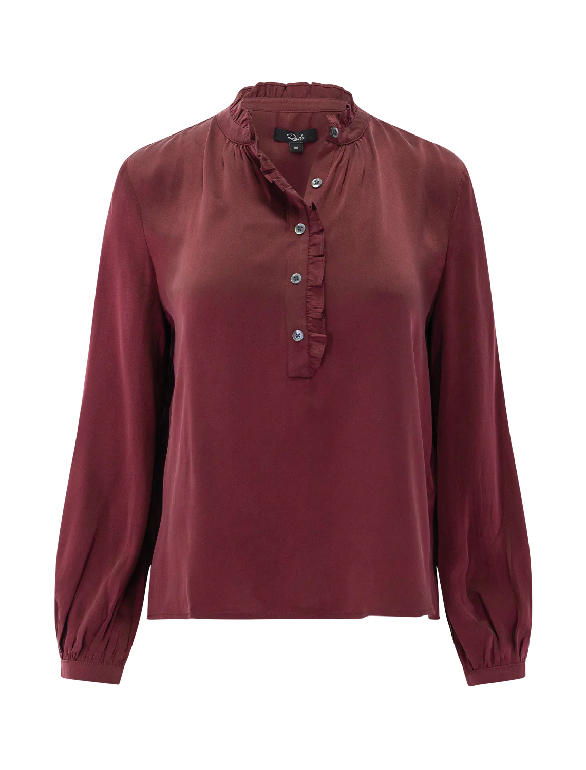sien blouse in garnet