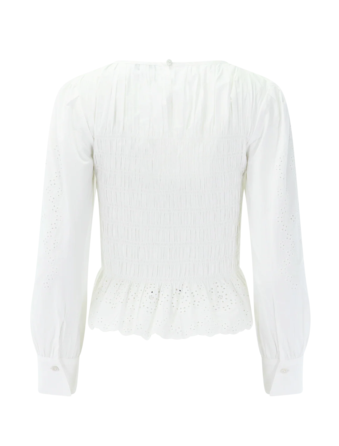 tabi top in white embroidery - Image 3