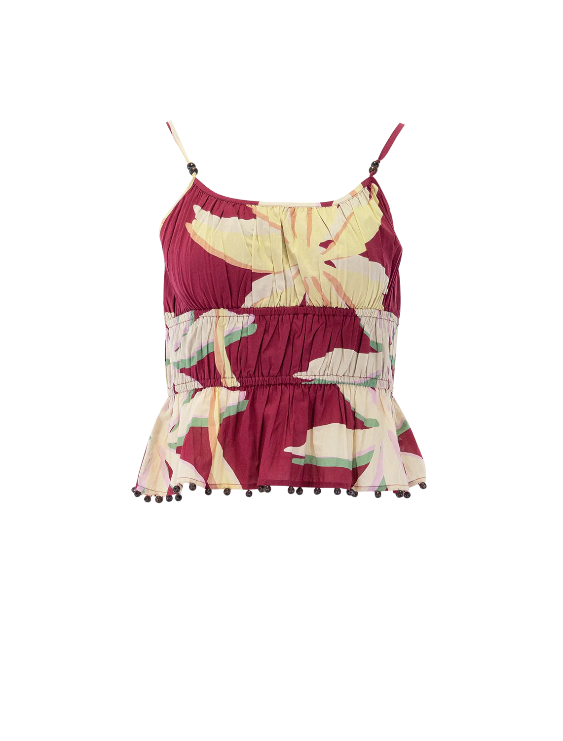 theda top in red palma