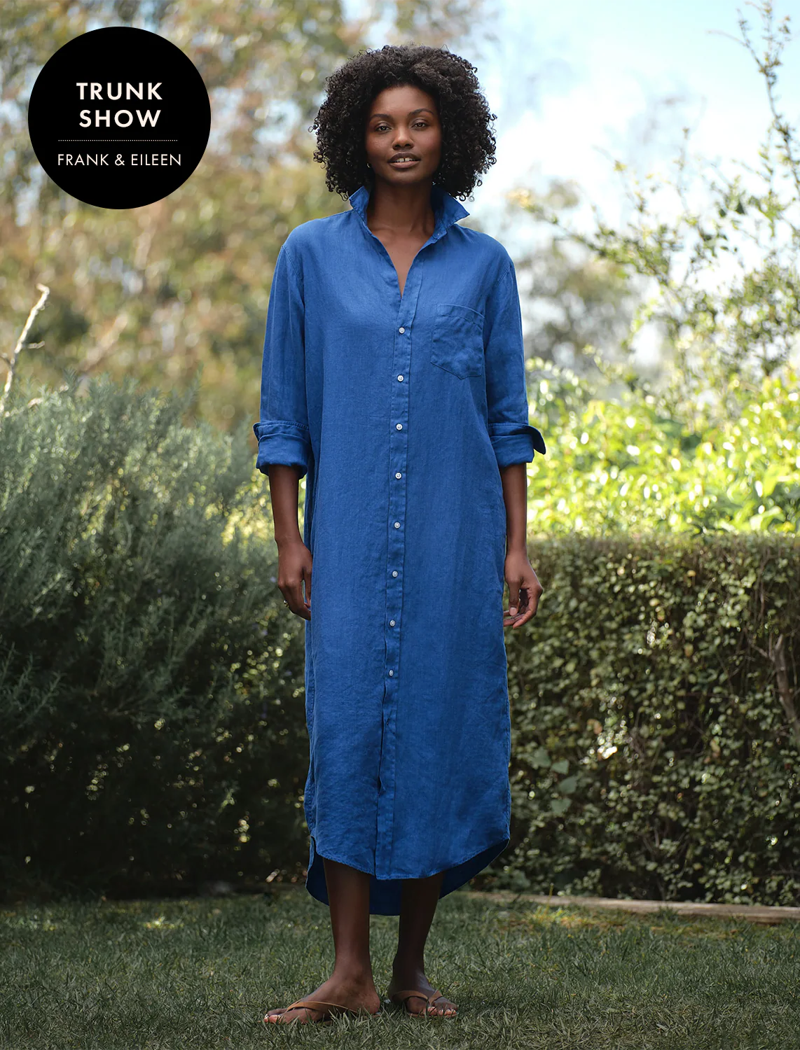 rory in cabo blue linen