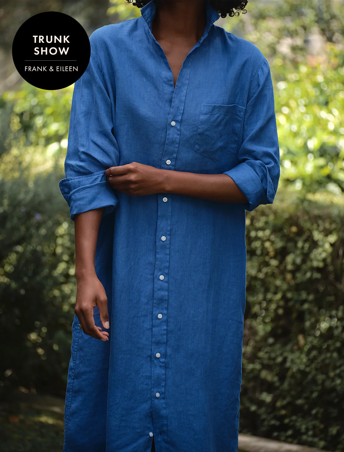 rory in cabo blue linen - Image 3