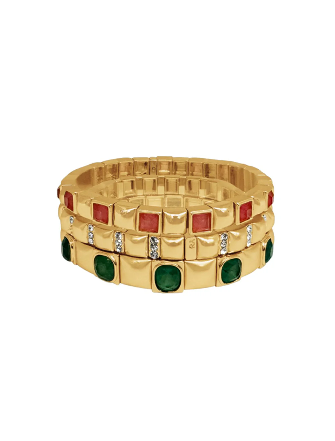 jeweled bracelet stack
