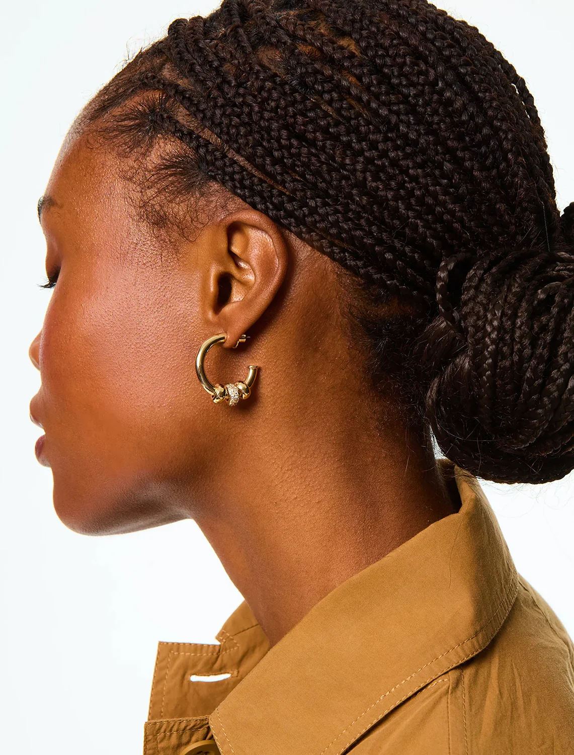 pave slider earrings - Image 2