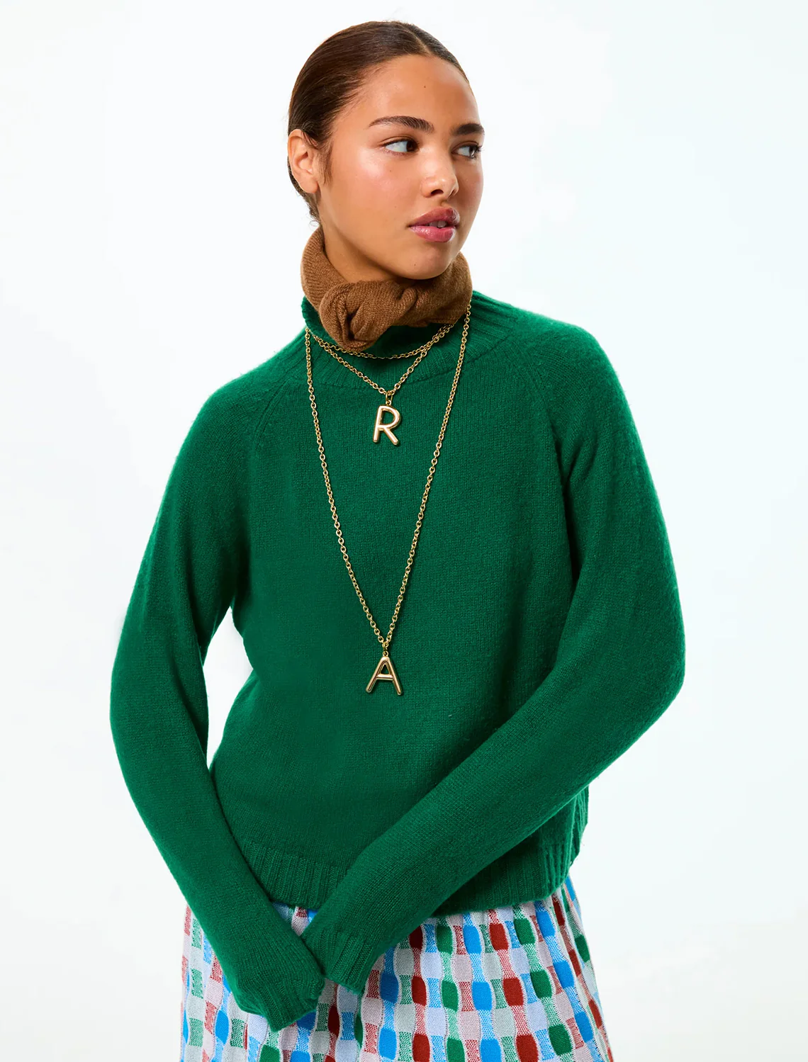 the big puffy initial necklace | R - Image 2