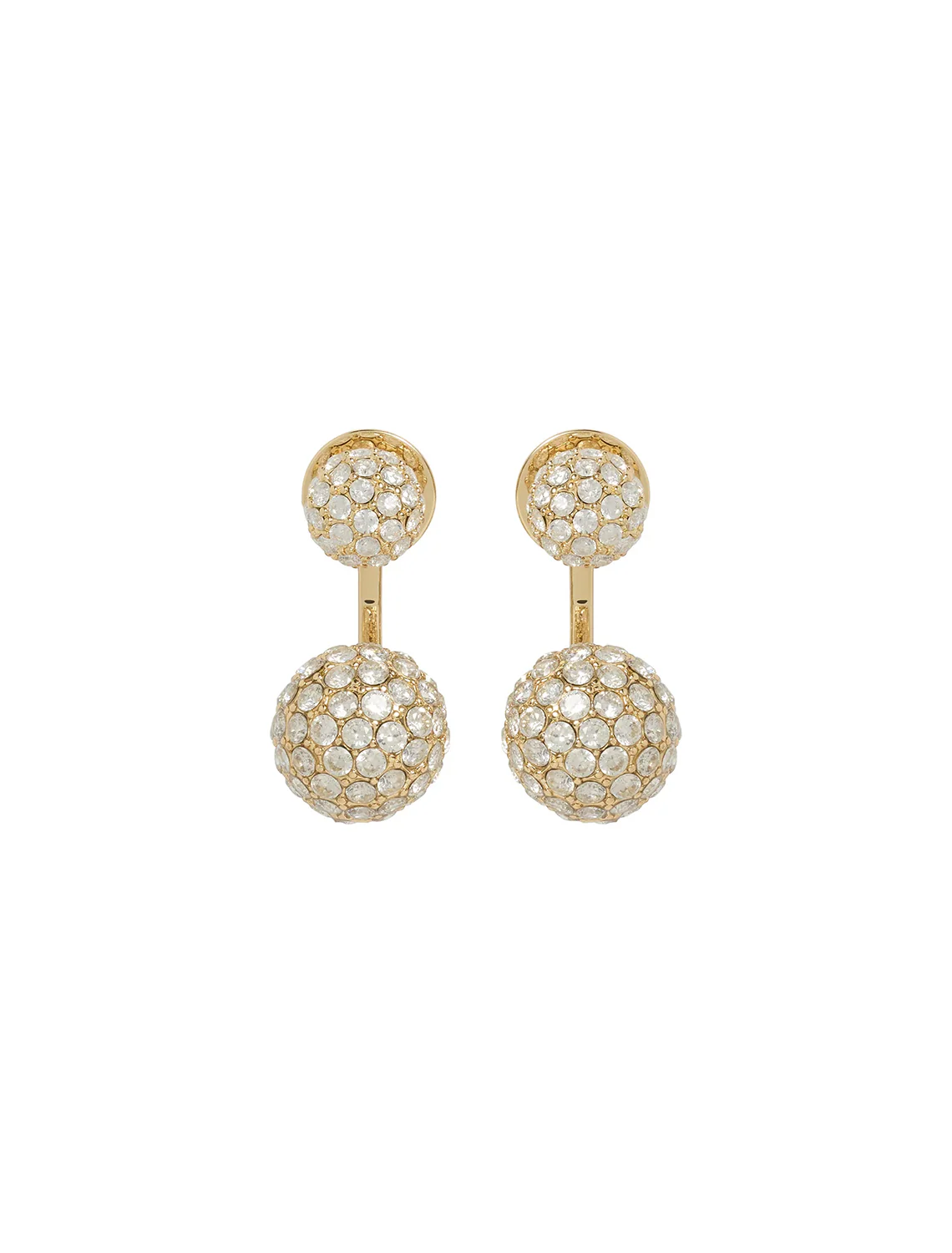 the floating pavé ball earrings earrings