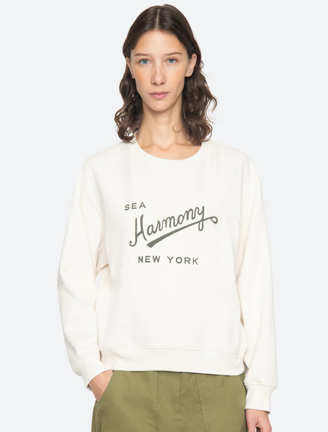 claira sweatshirt in cream - Image 2