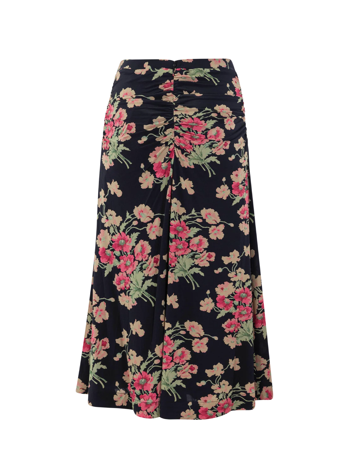 cornelia print midi skirt in black - Image 3
