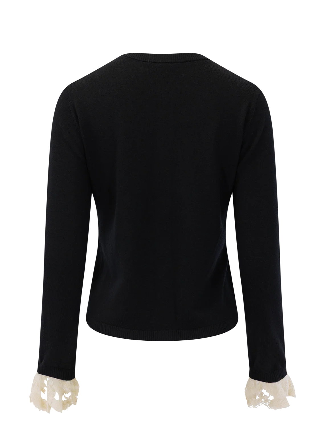 diane knit cardigan in black - Image 3
