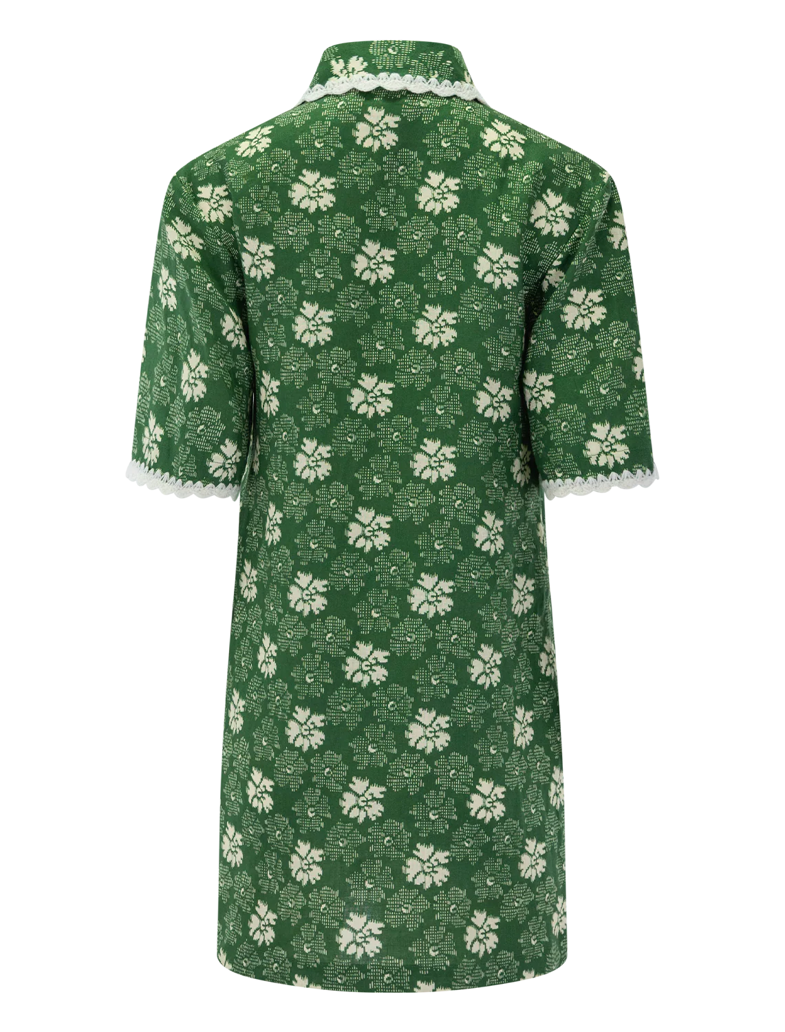 gloria print dress in green - Image 3