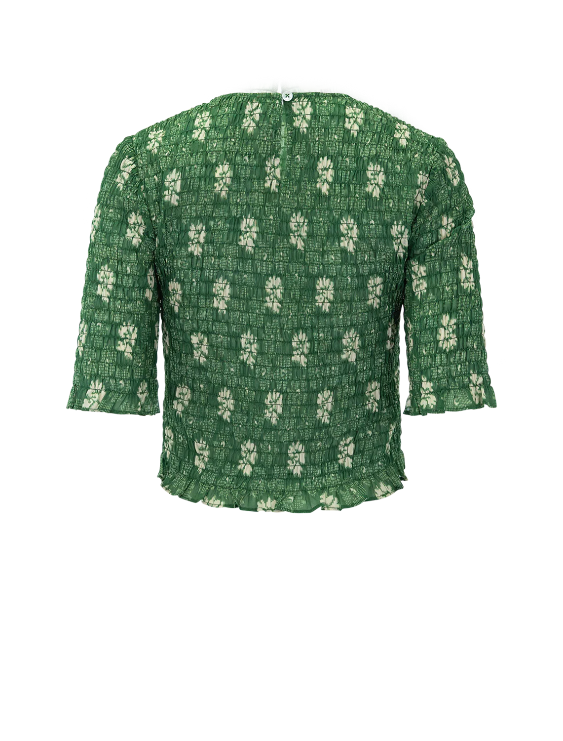 gloria print top in green - Image 3