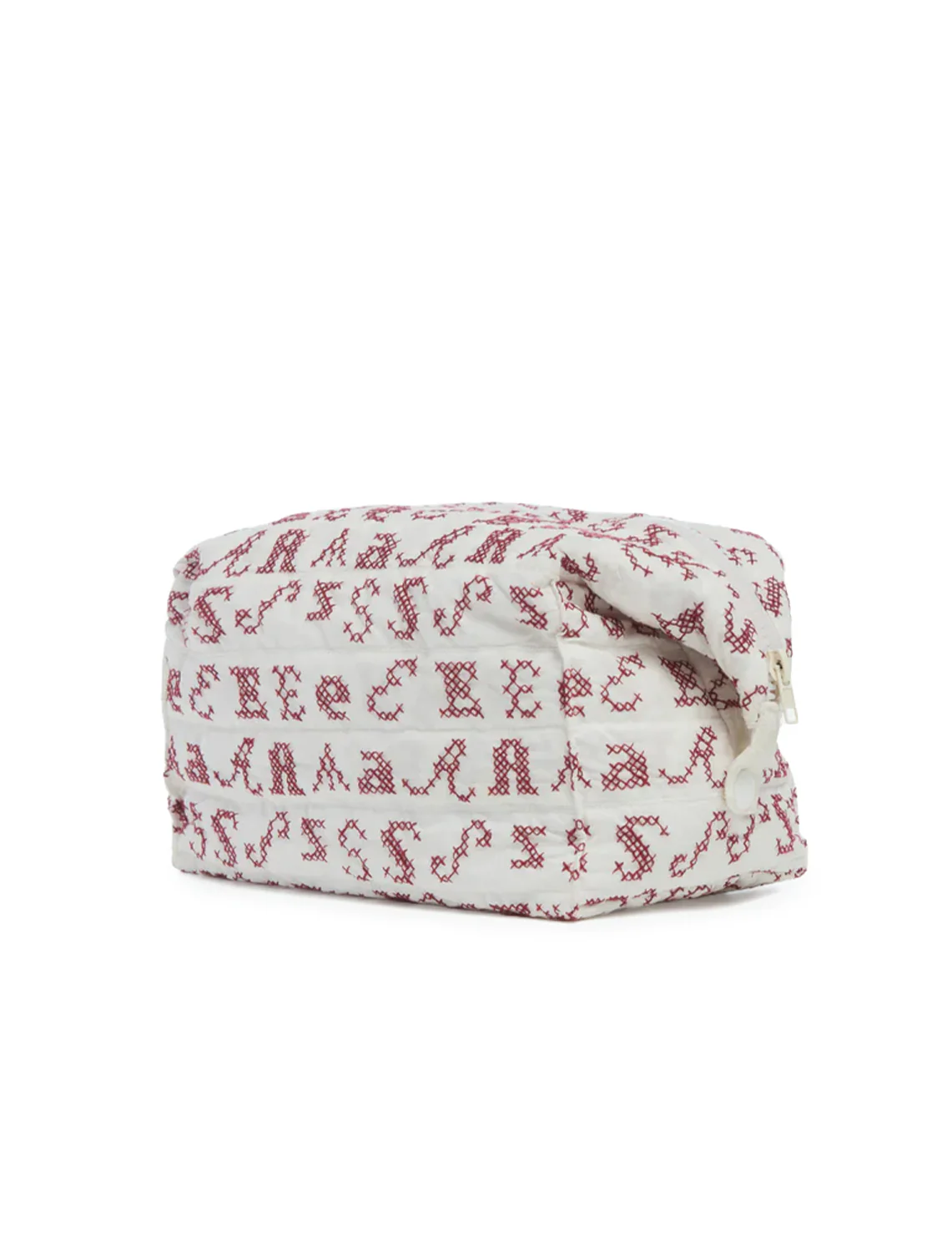 kit embroidery cosmetic case in cream - Image 2