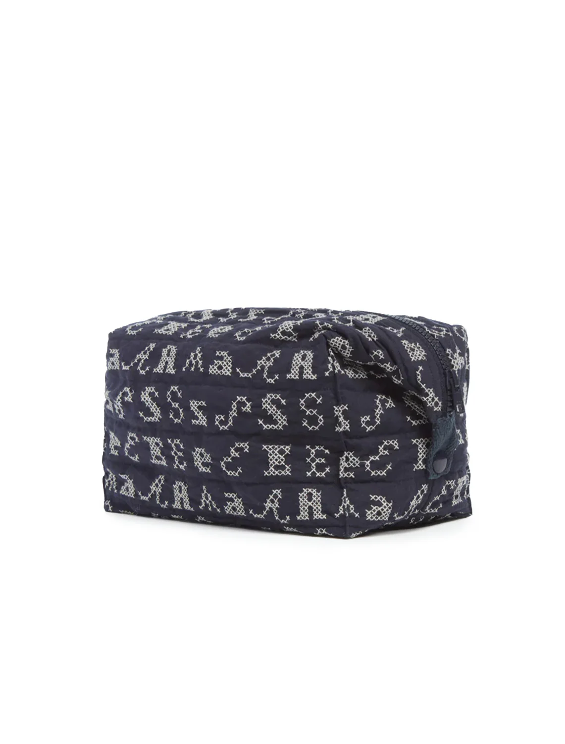 kit embroidery cosmetic case in navy - Image 2