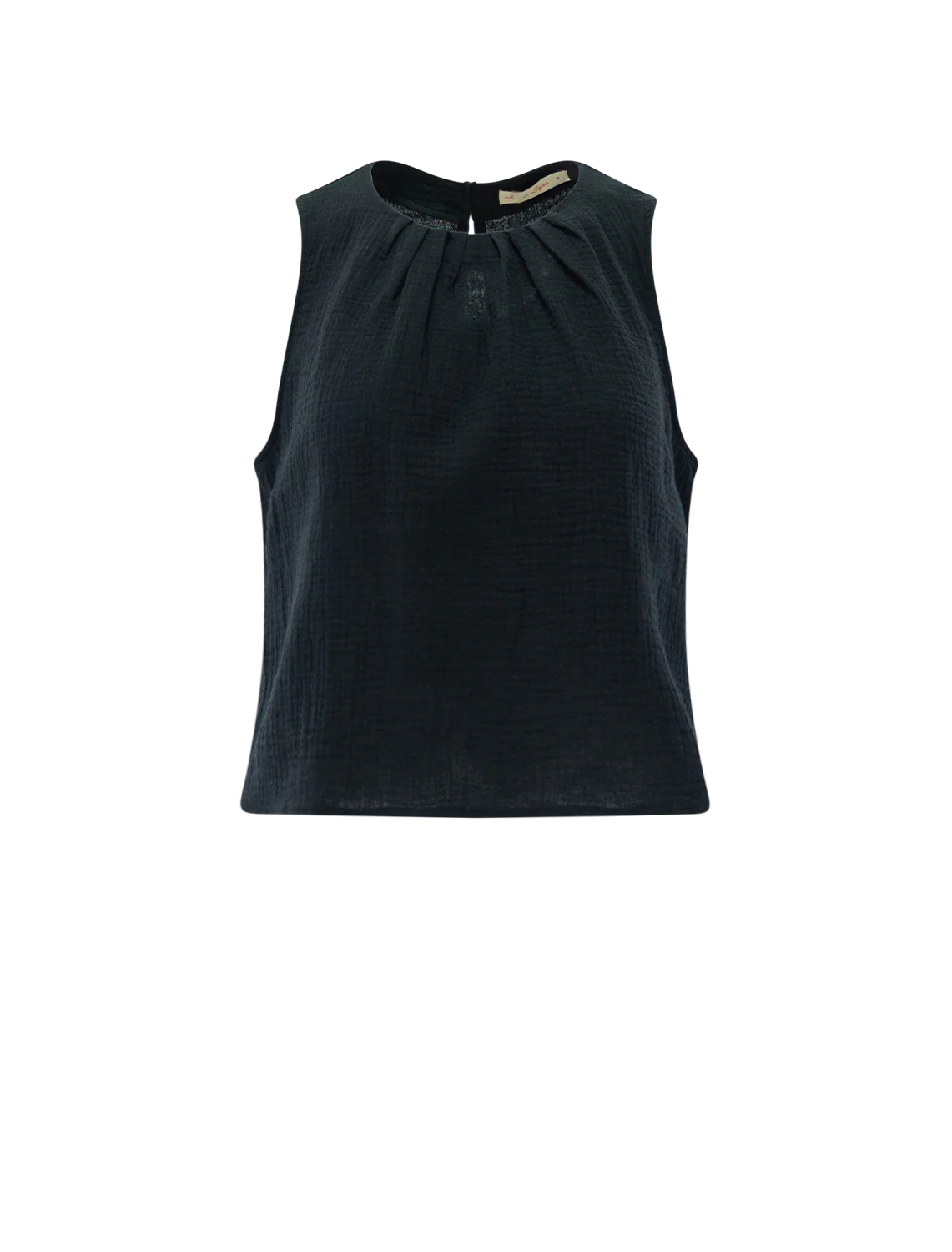 serena high neck tank in black