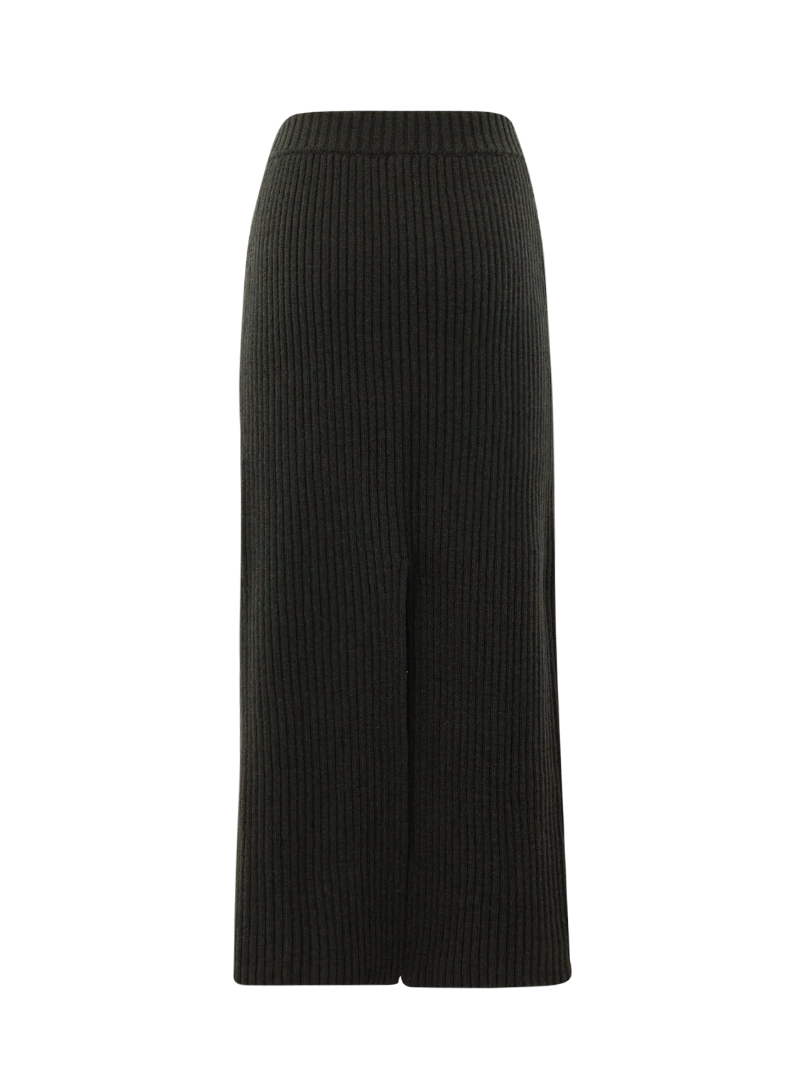 kelen ribbed knit skirt in forest - Image 3