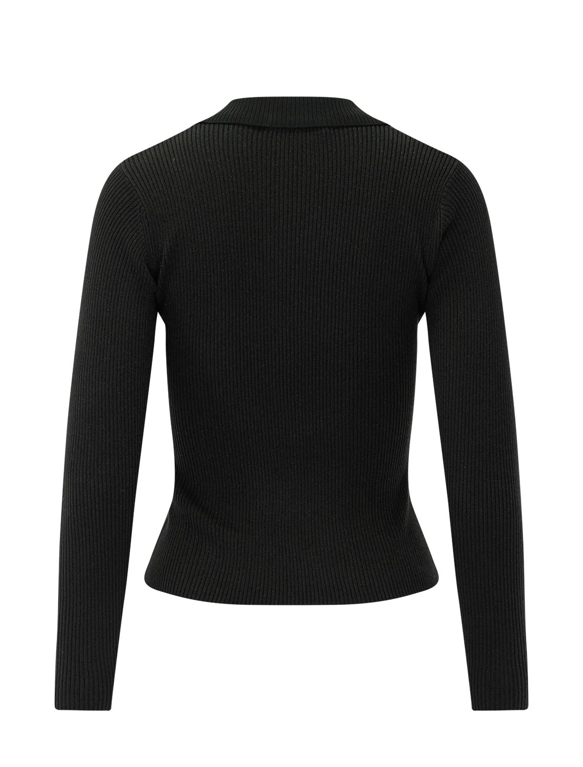 lykke knit long sleeve polo in moonlux - Image 3