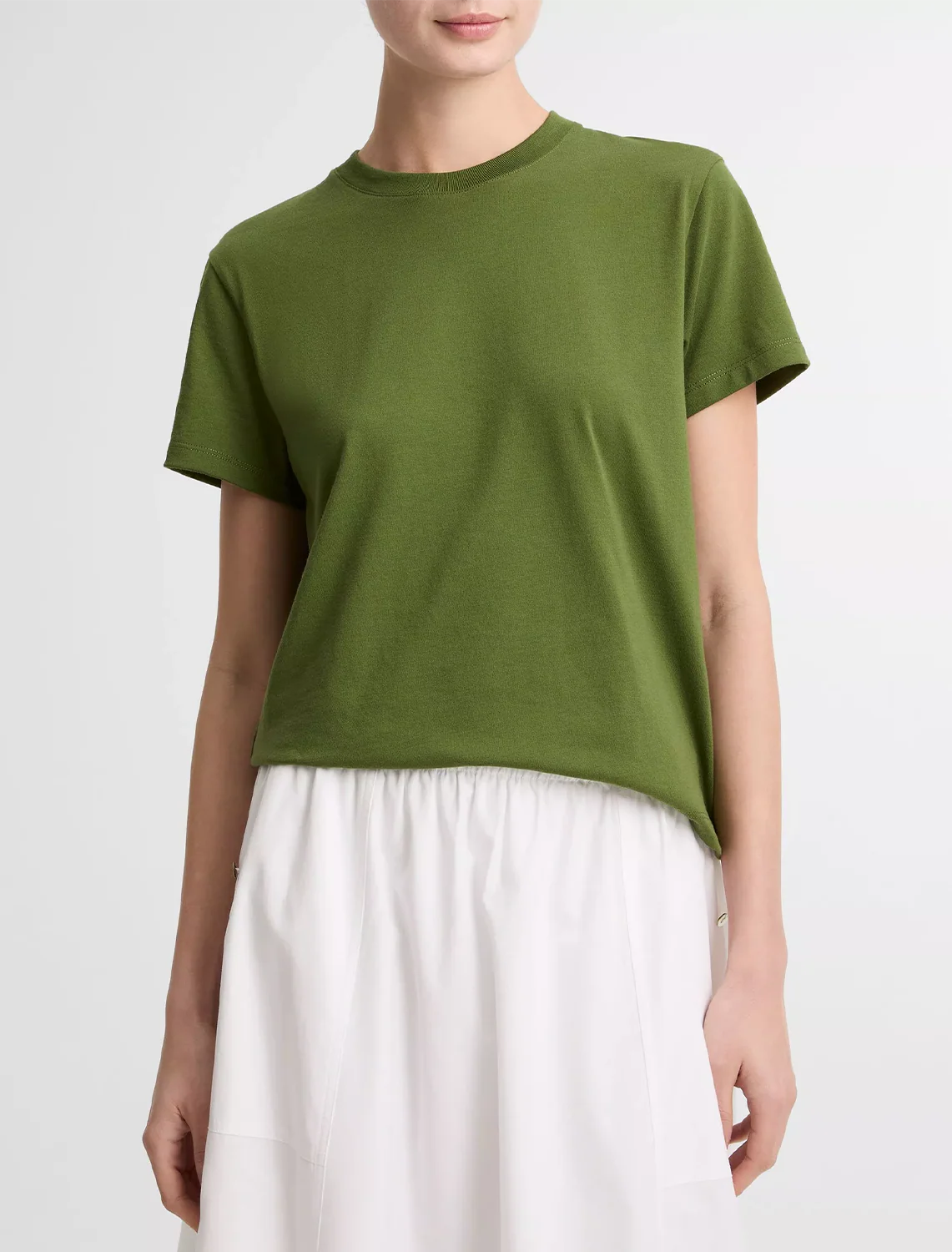short sleeve crew neck tee in herb - Image 2