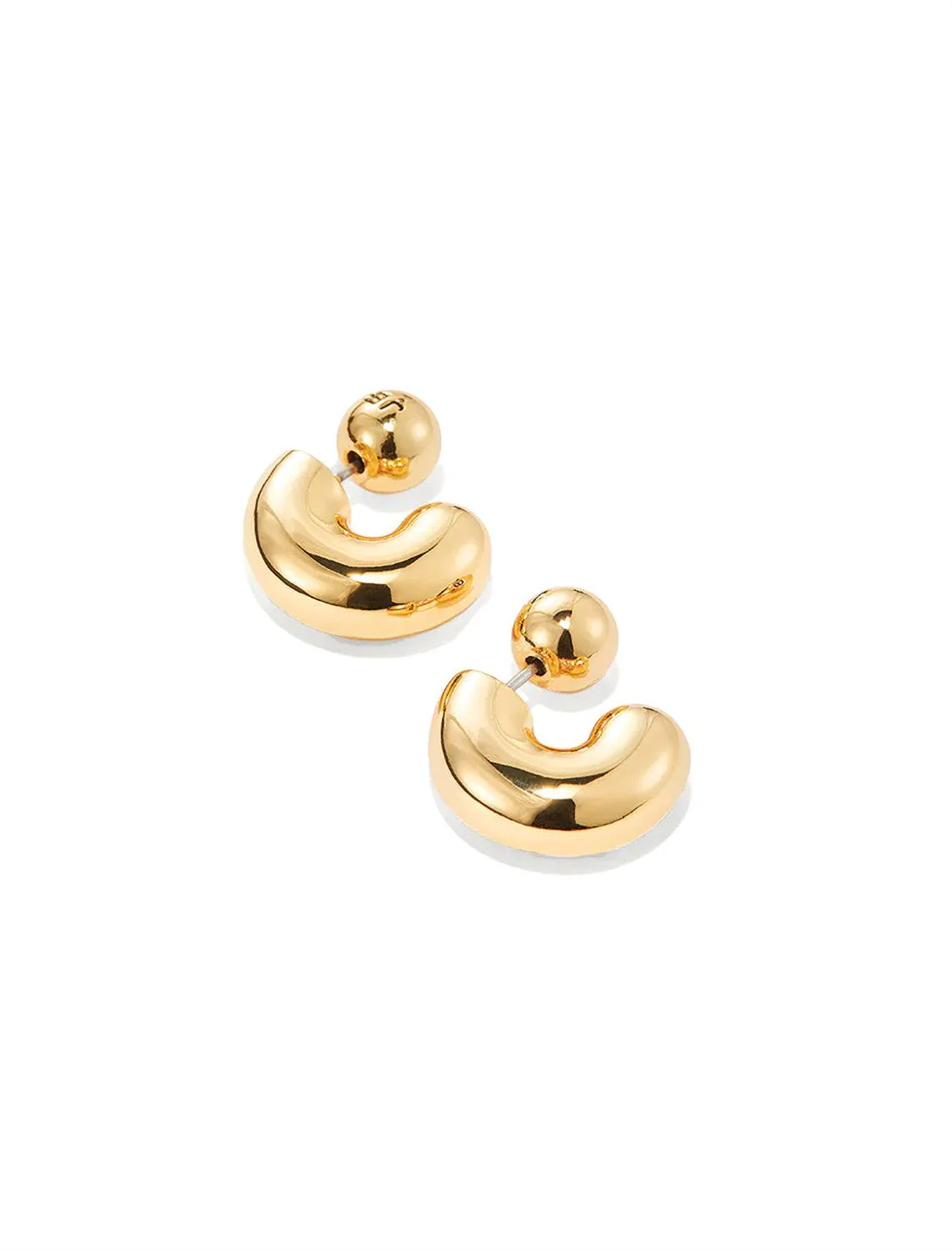 small tome hoops in gold - Image 3