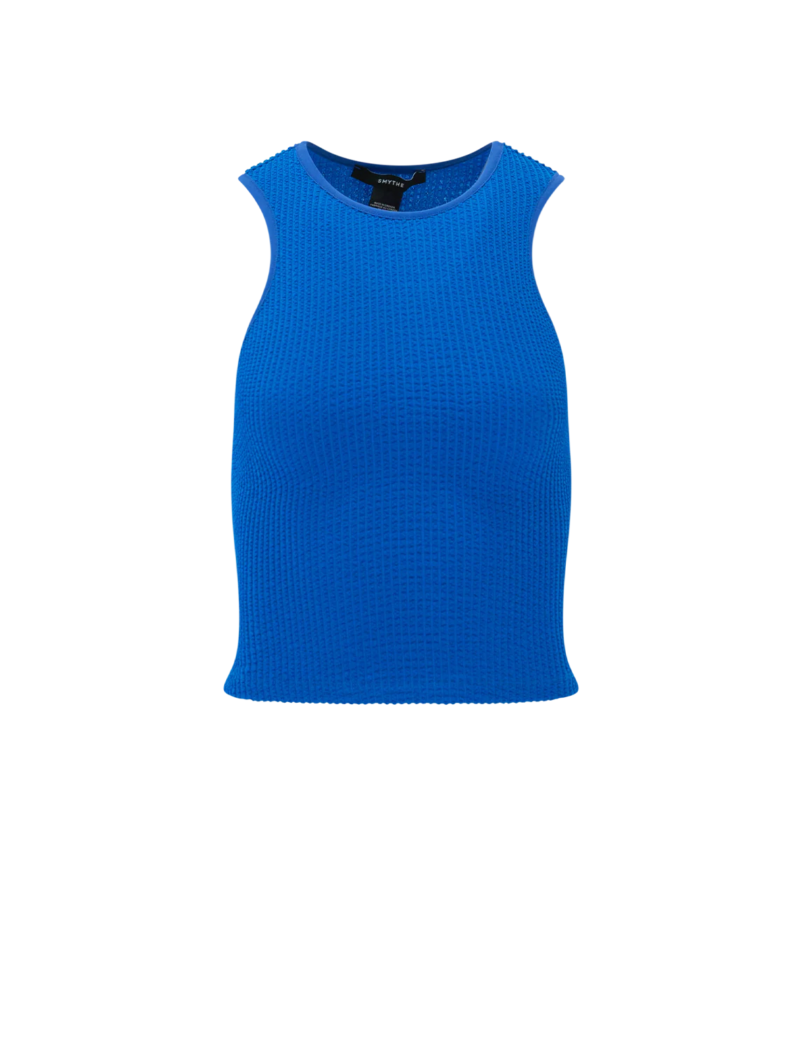 muscle rib tank in aegean blue
