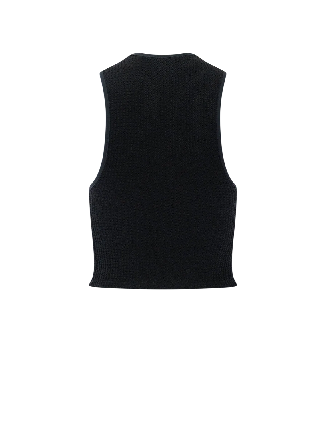 muscle rib tank in black - Image 3