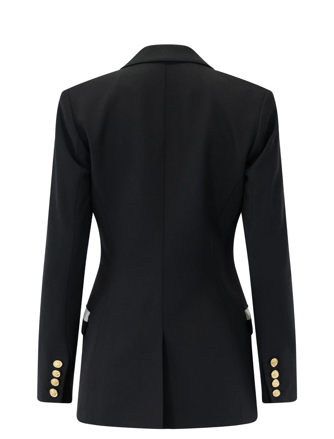 taped blazer in black and white - Image 3
