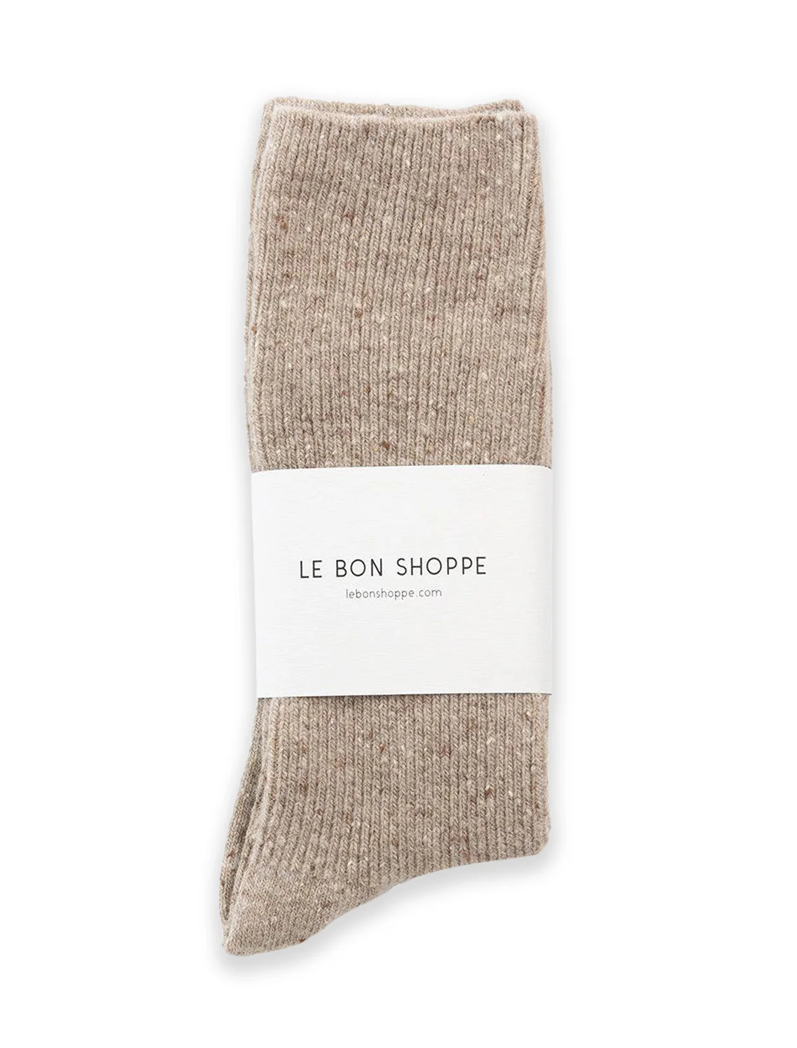 snow socks in tan