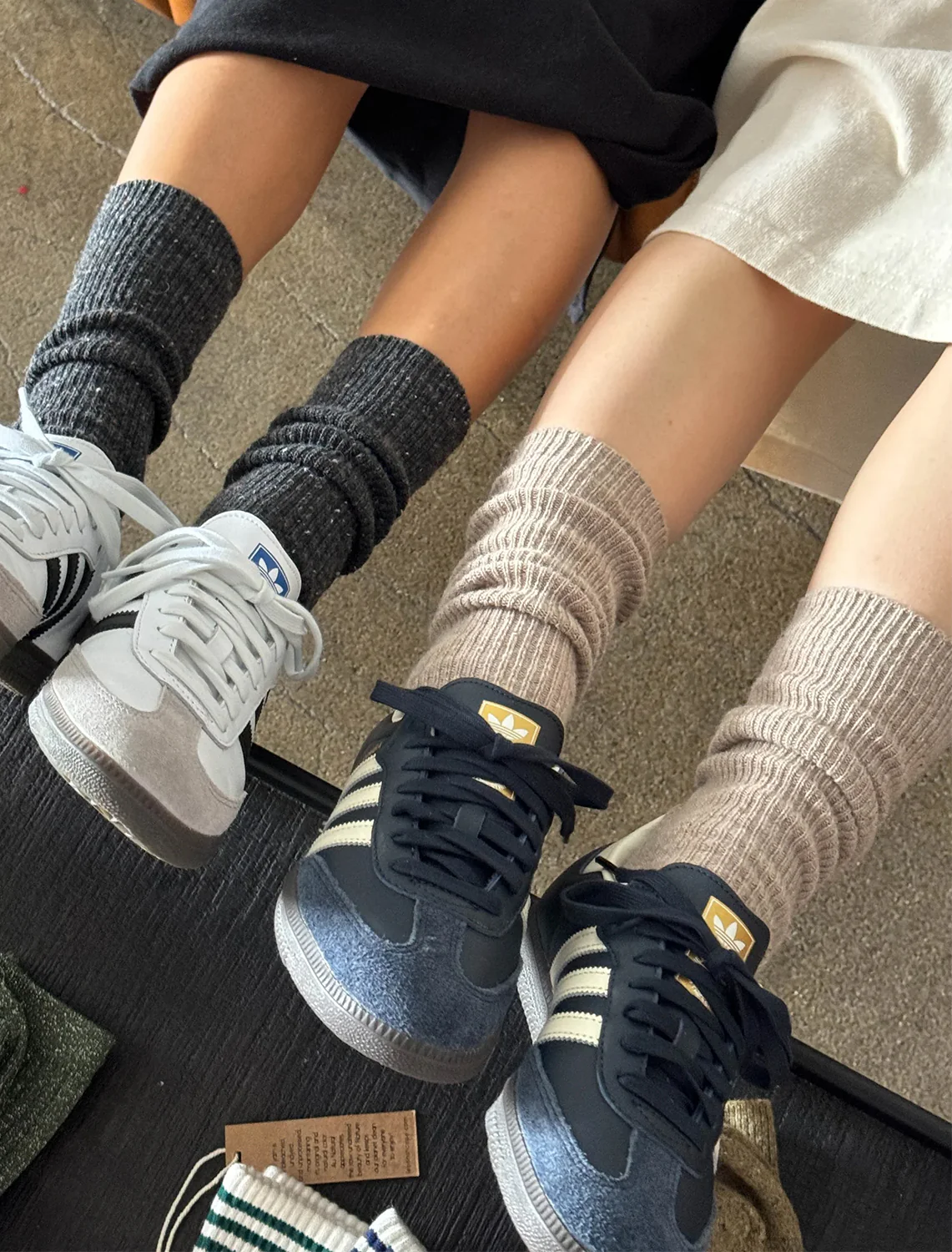 snow socks in tan - Image 2