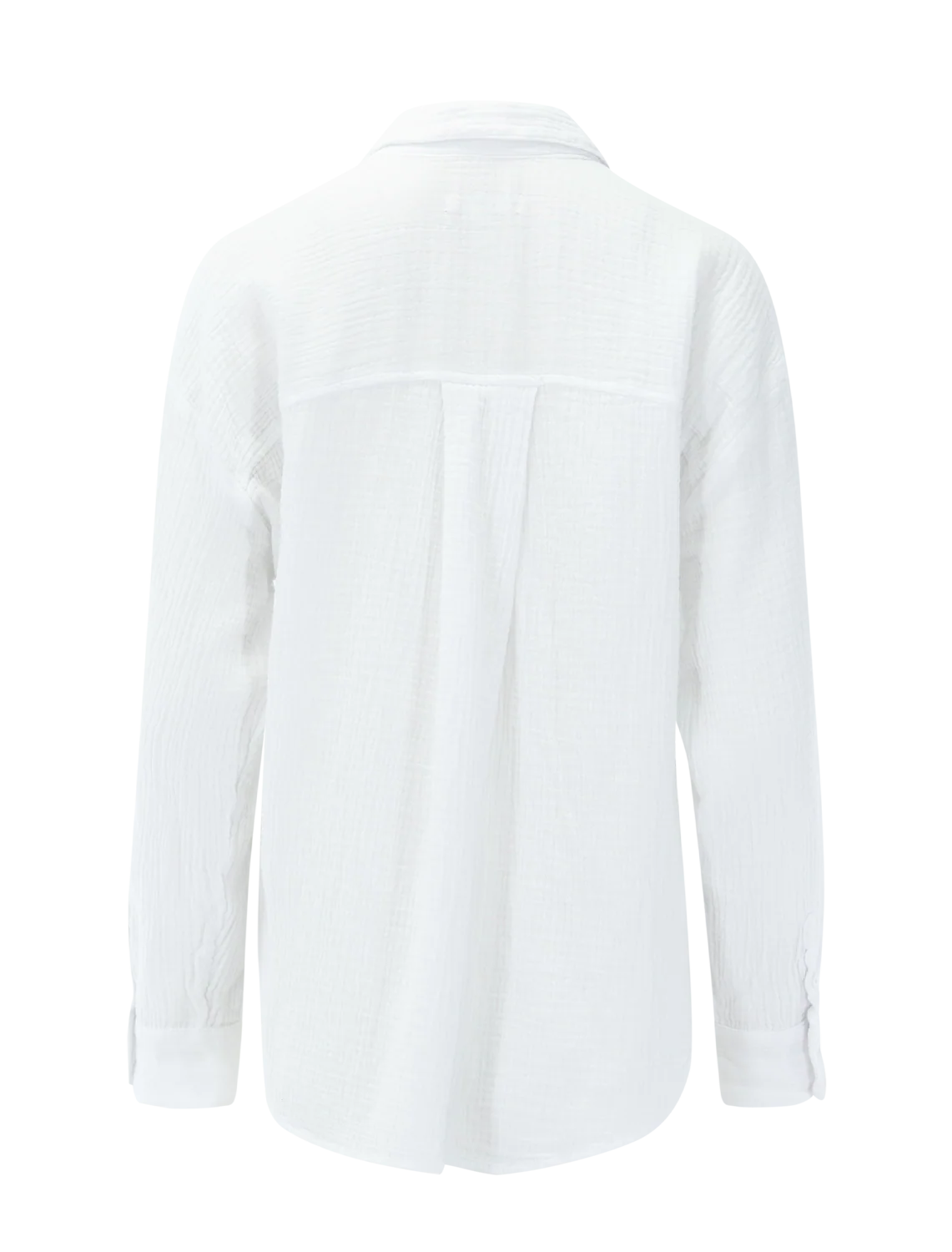 ava gauze button down in white - Image 3