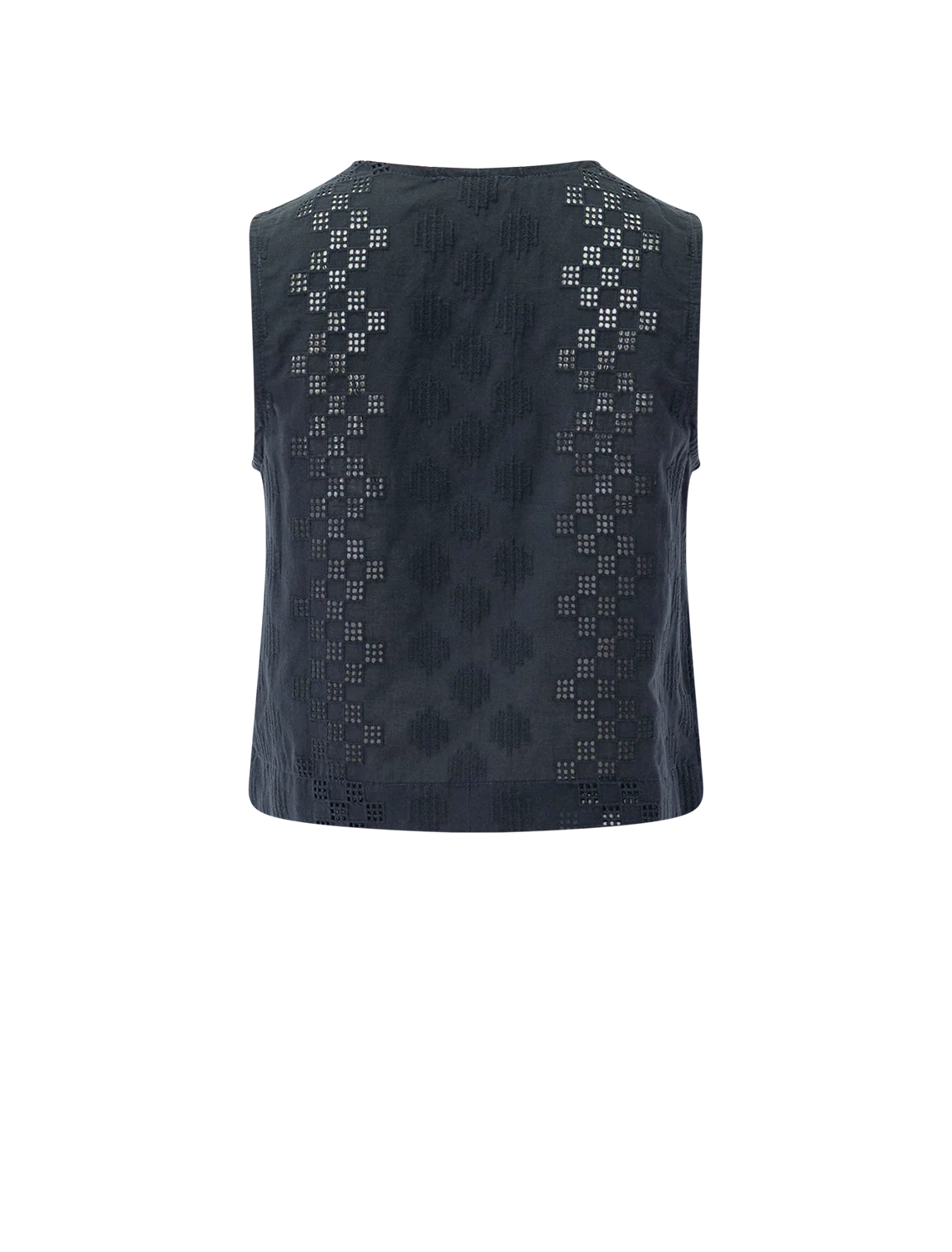 kenzie geo eyelet tank in lead - Image 3