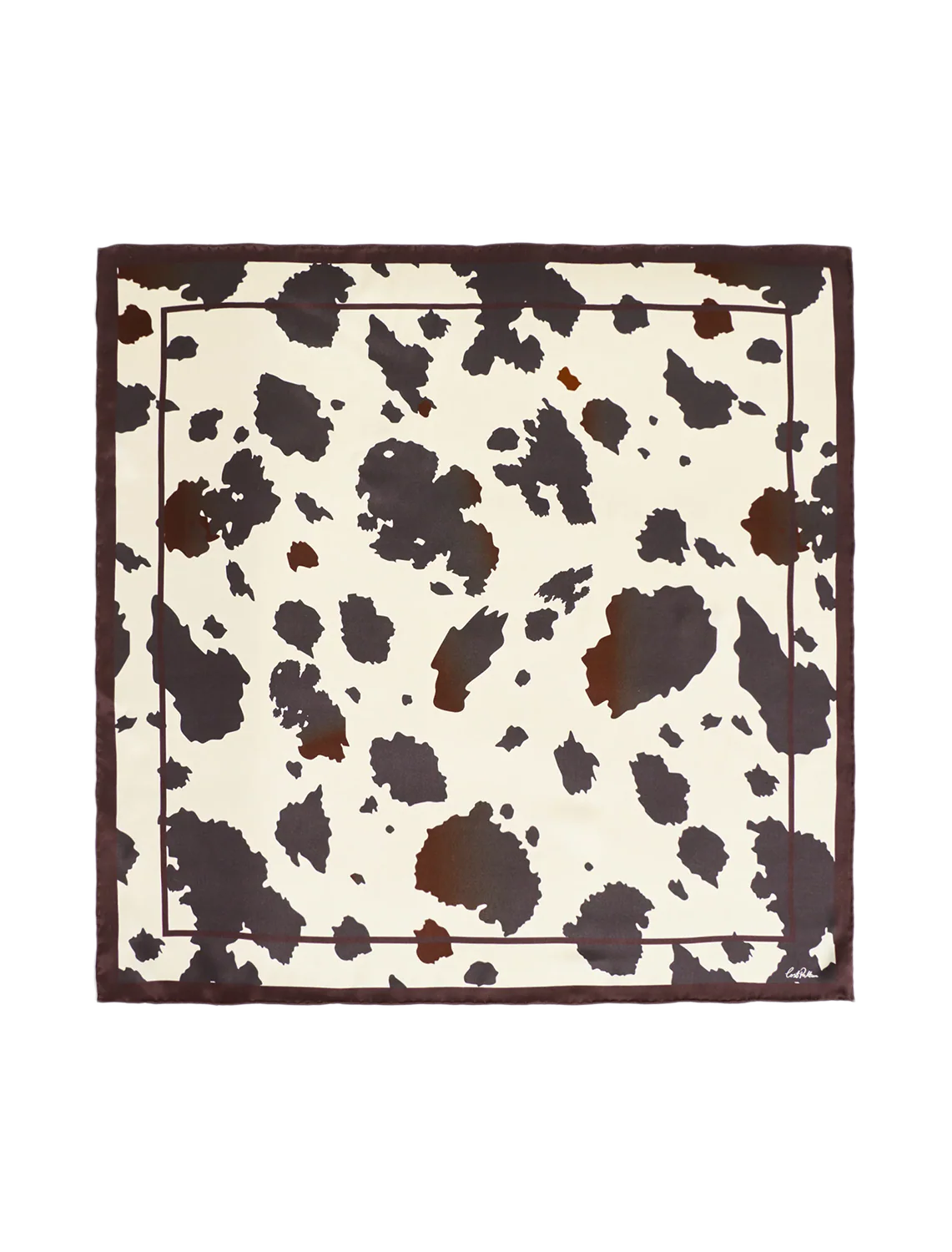 spot chic bandana in cow print