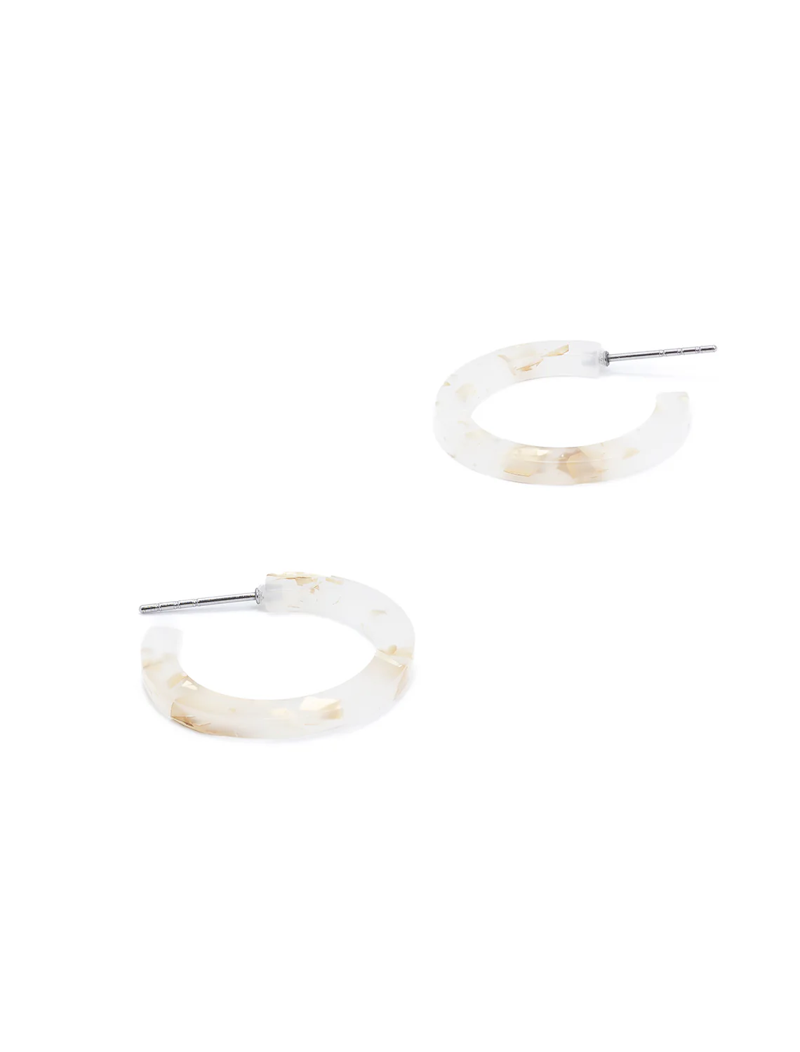 cam mini hoops in gold flake - Image 3