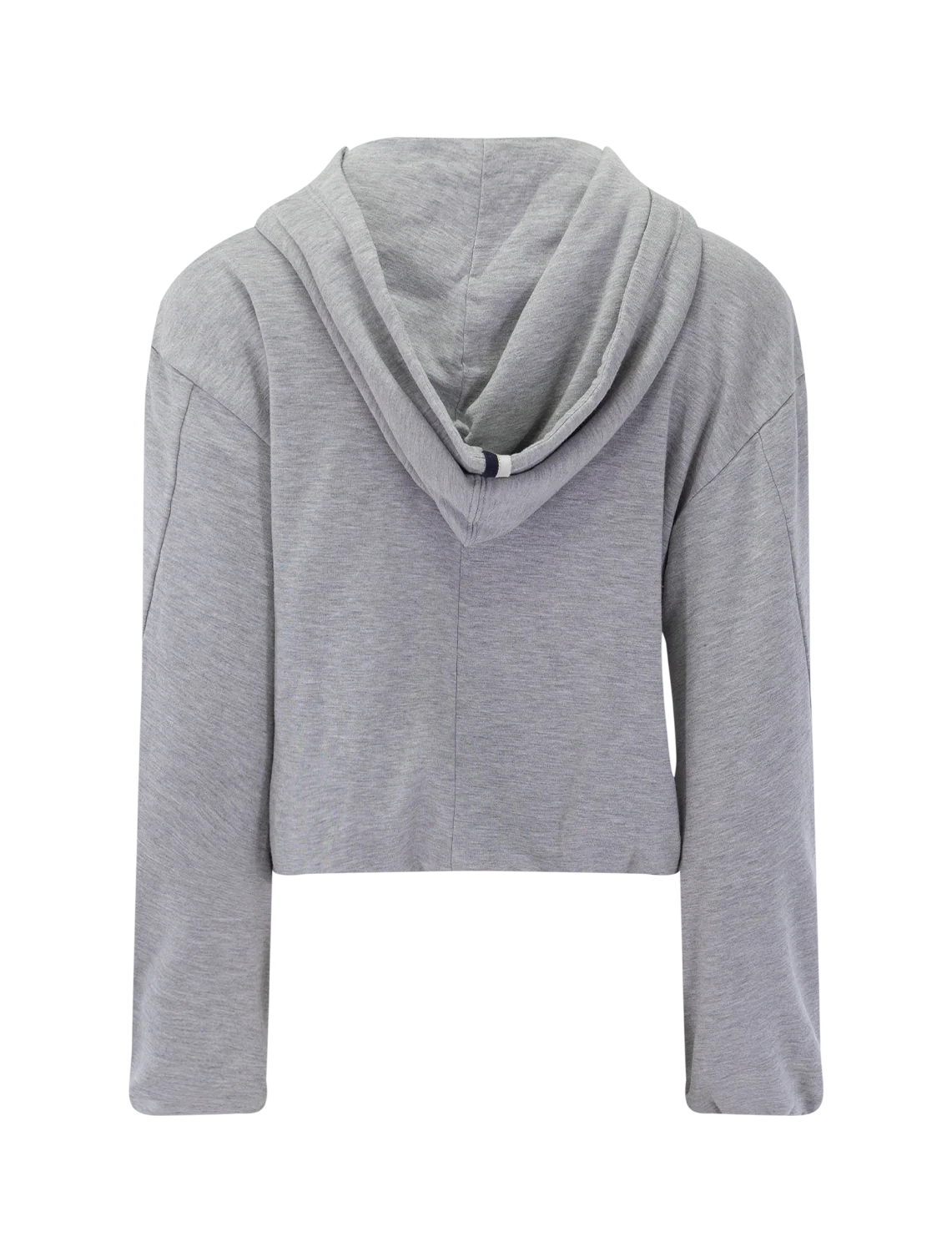 softest fleece half zip hoodie in heather grey - Image 2