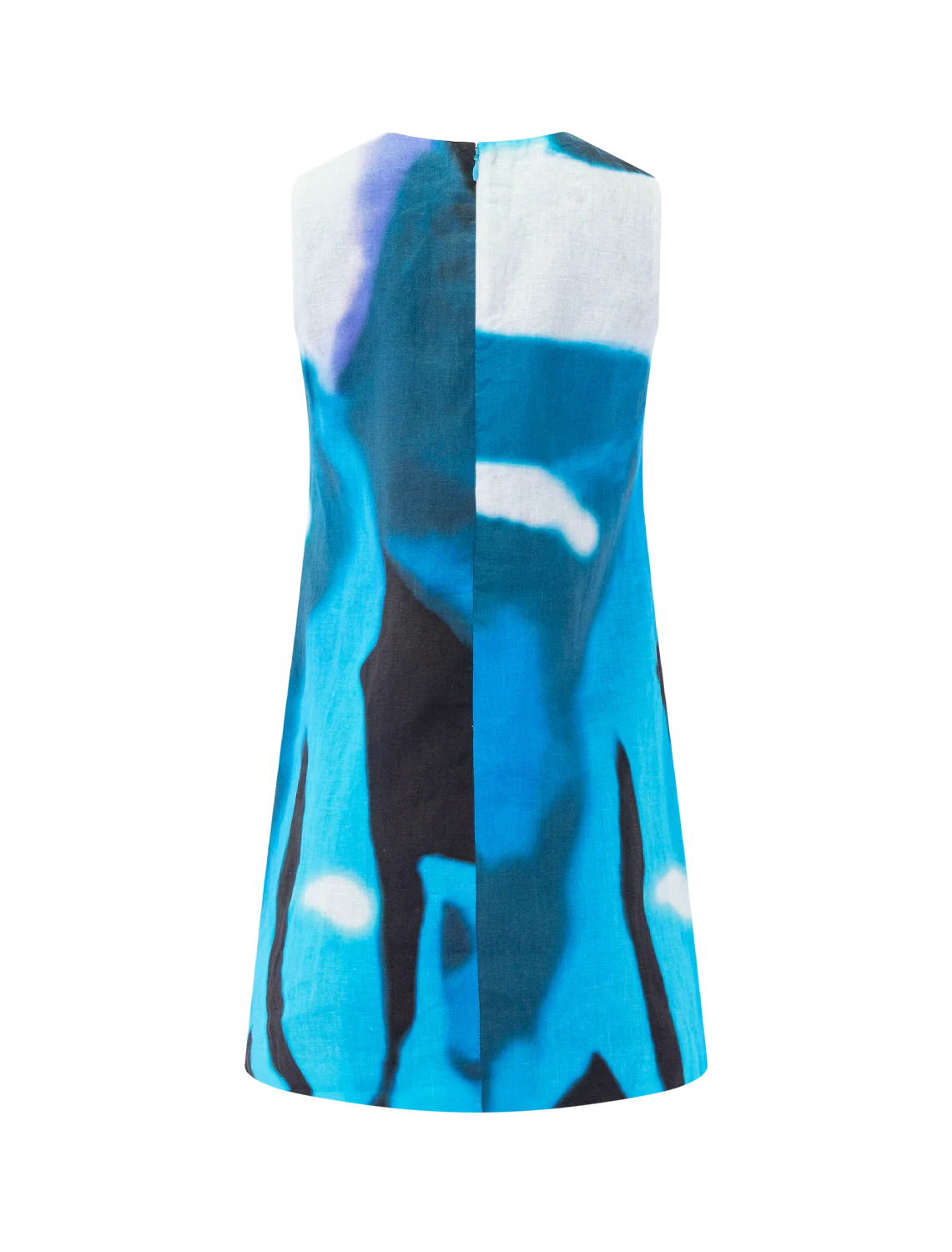 brea linen dress in blue haze - Image 3