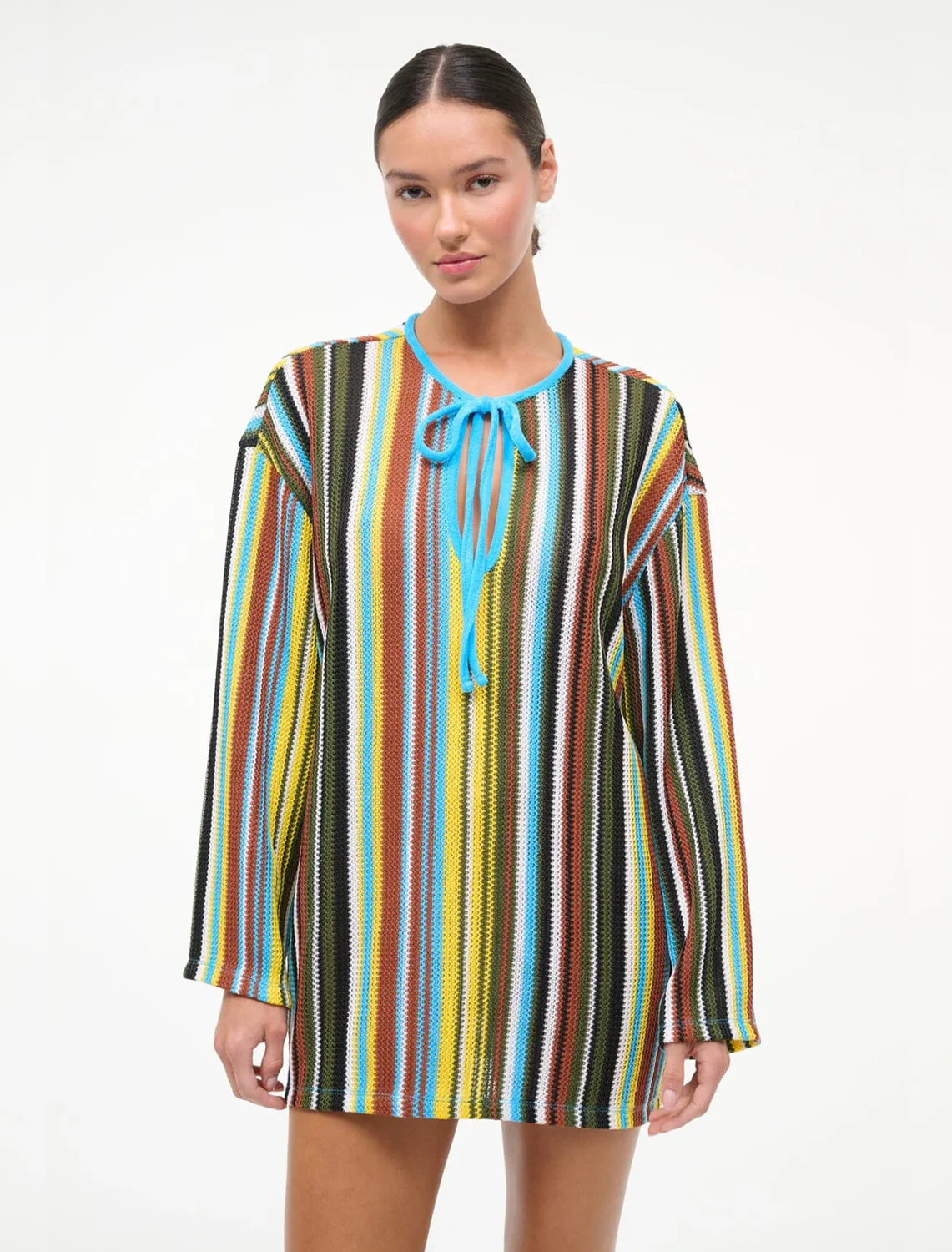 catalina tunic dress in skate stripe - Image 2