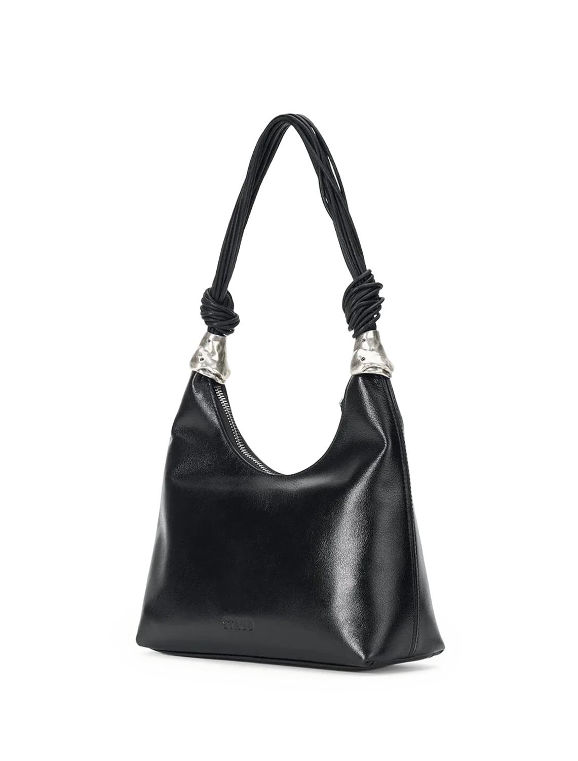 cuff shoulder bag in black - Image 3