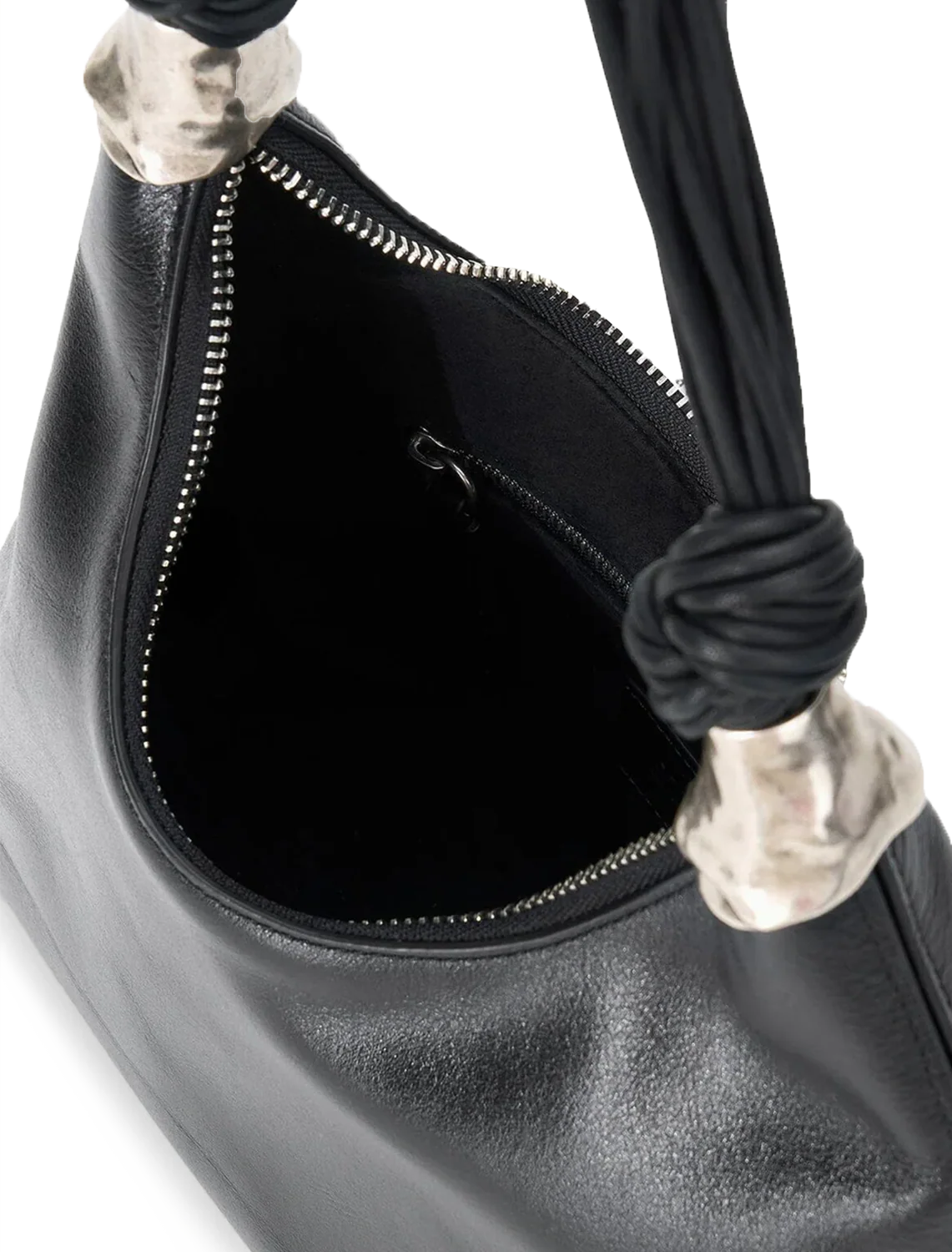 cuff shoulder bag in black - Image 4