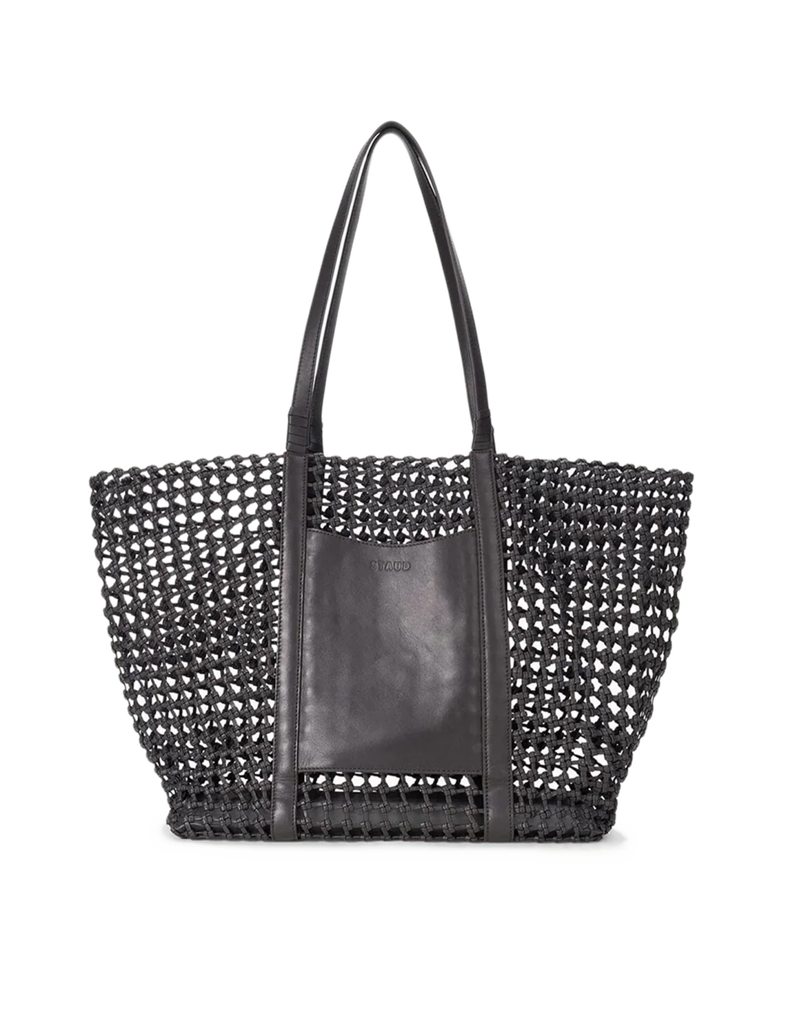 getaway hand knotted tote bag in espresso