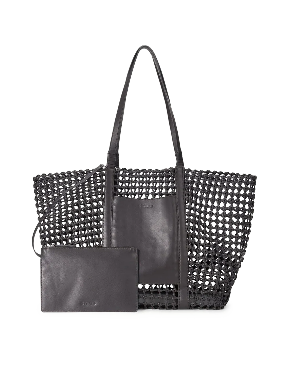 getaway hand knotted tote bag in espresso - Image 3