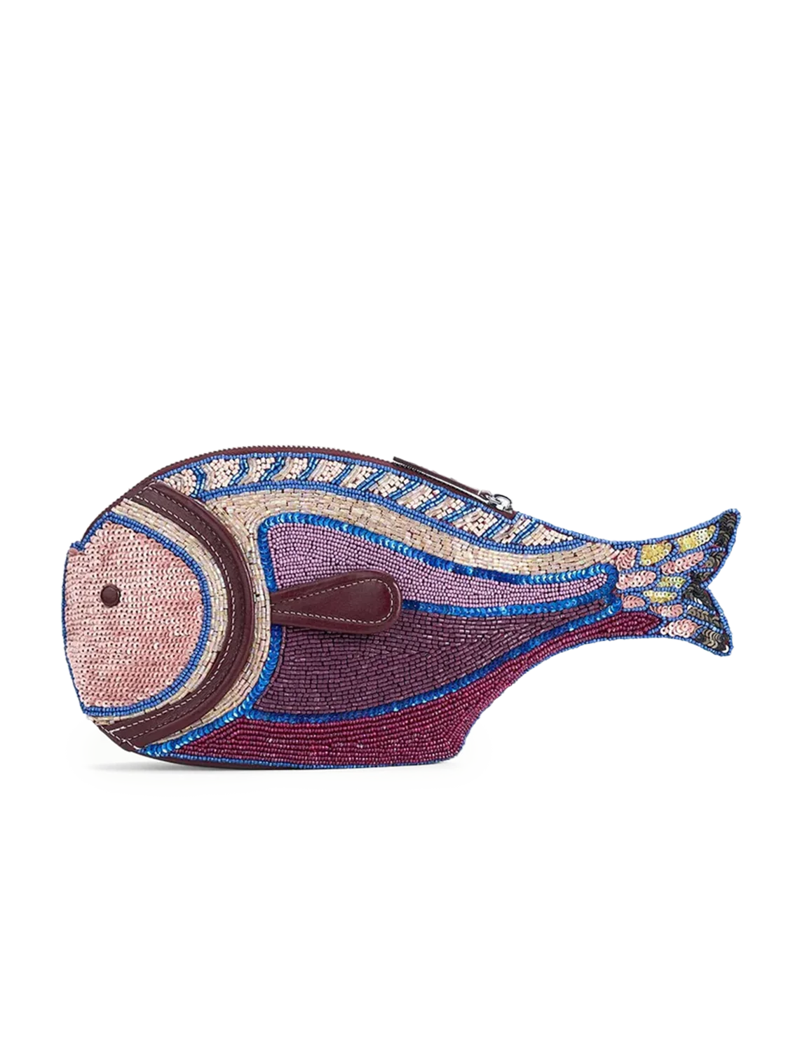 pesce ultraviolet beaded clutch