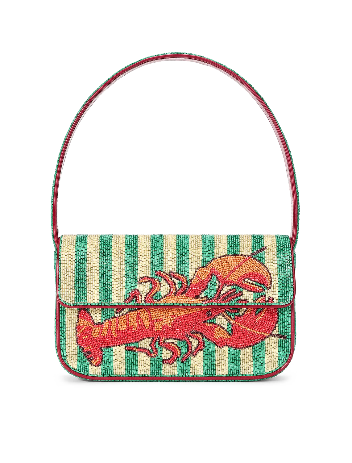 summer lobster tommy beaded bag