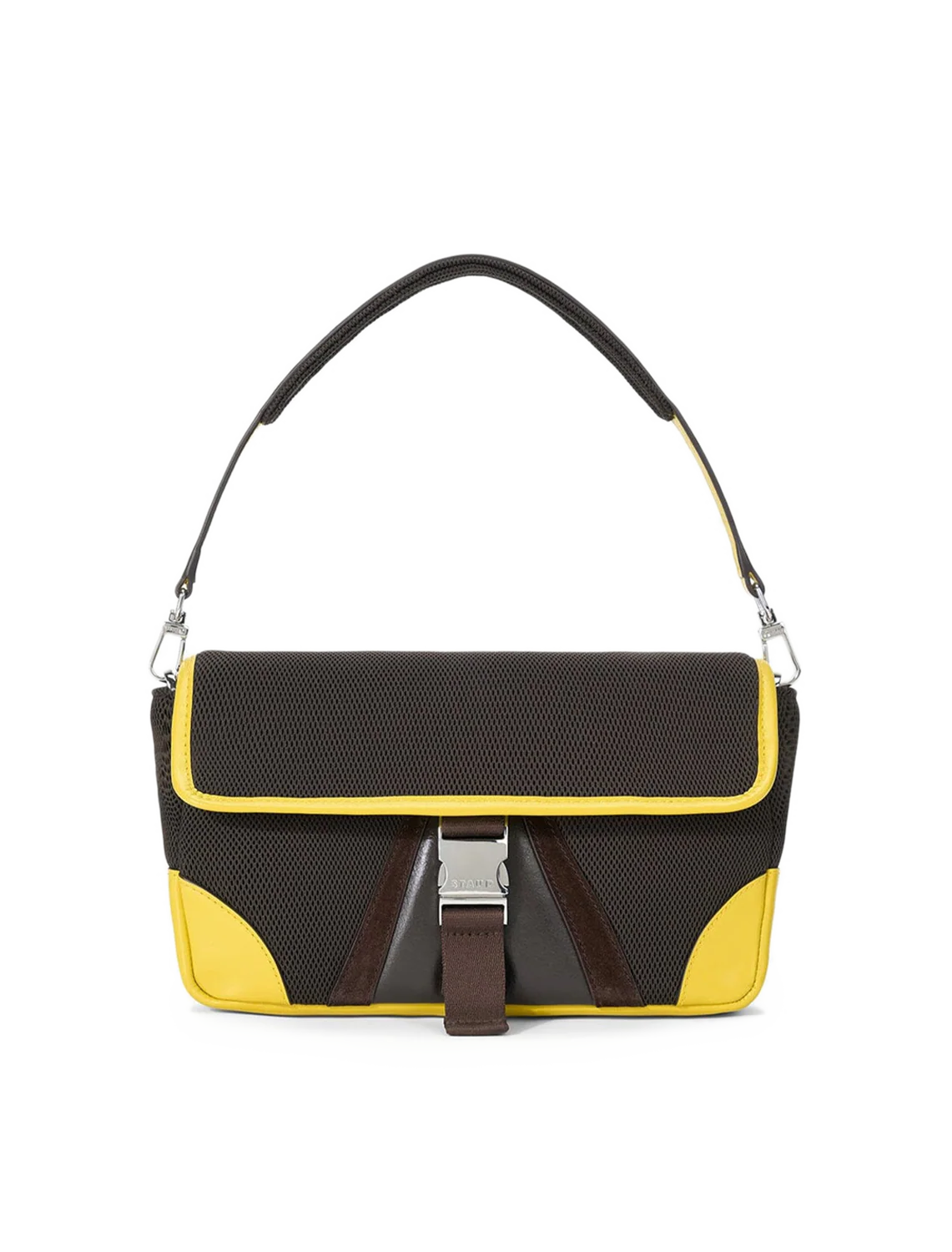 tony shoulder bag in espresso and lemon