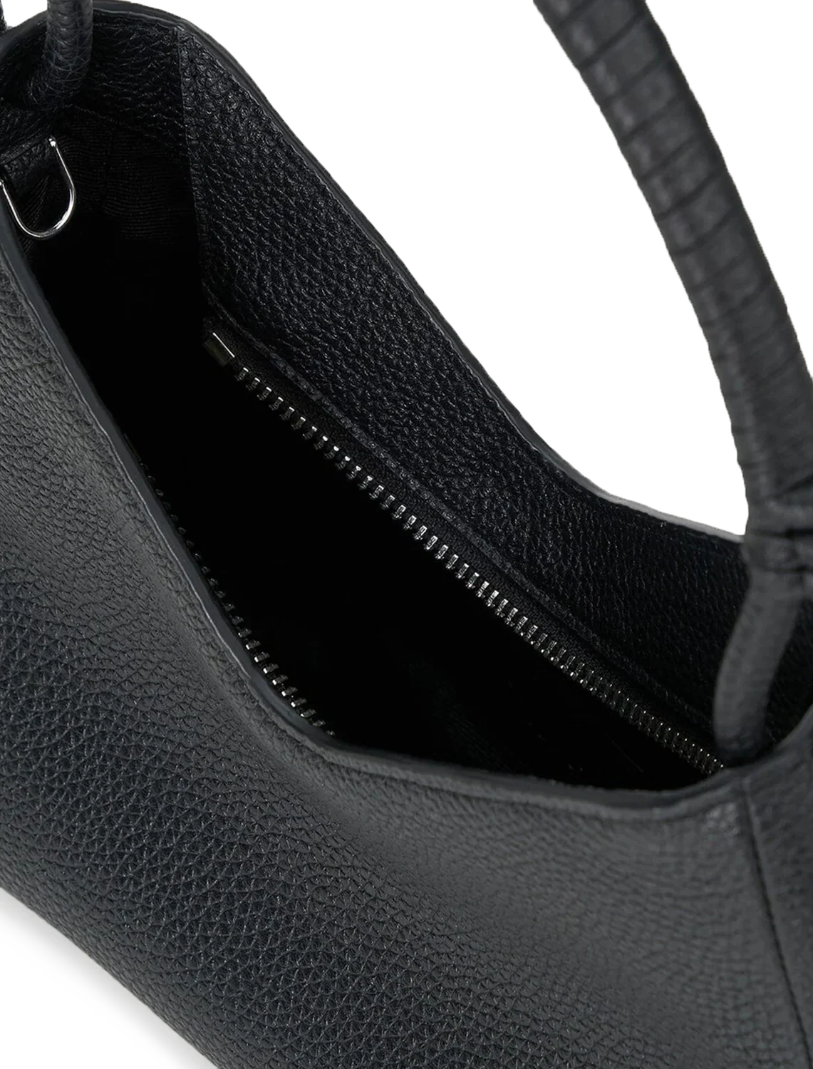 valerie shoulder bag in black leather - Image 4