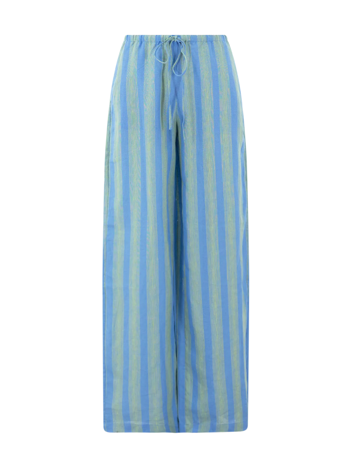 mateo pant in linen seaport stripe